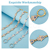 Nbeads 1 Set Alloy Crystal Rhinestone Hamsa Hand with Evil Eye Link Shoe Decoration Chain FIND-NB0004-11-4