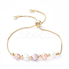 Adjustable Brass Slider Bracelets BJEW-JB05149-1