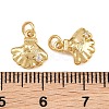 Brass Micro Pave Clear Cubic Zirconia Charms KK-Q085-02A-G-3