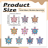 20Pcs 10 Colors Alloy Enamel Connector Charms ENAM-LP0001-13-2