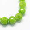 Natural Dyed Yellow Jade Gemstone Bead Strands G-R271-10mm-Y12-2