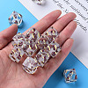 Transparent Printed Acrylic Beads MACR-S374-09A-01-5