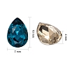 Pointed Back Glass Rhinestone Cabochons RGLA-T081-7x10mm-4