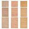 9 Styles Alloy Metal Stickers DIY-TA0010-36-1