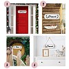 Closed & Open Sign Natural Wood Door Hanging Decoration for Front Door Decoration HJEW-CN0001-02-7