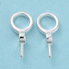 925 Sterling Silver Screw Eye Peg Bails STER-D035-46S-4
