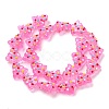 Handmade Bumpy Glass Beads Strands LAMP-F032-08L-2