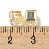 Electroplate Glass Beads EGLA-Z004-04B-04-3