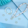 6Pcs Brass Micro Pave Clear Cubic Zirconia Twister Clasps KK-SC0008-22-4