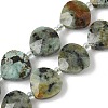 Natural African Turquoise(Jasper) Beads Strands G-D316-A03-2