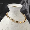 304 Stainless Steel Rhinestone Cup Chain Bracelets for Women BJEW-F488-26F-G-3