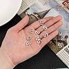 Tarnish Resistant 304 Stainless Steel Letter Charms STAS-O072-S-3