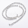 Electroplate Non-magnetic Synthetic Hematite Bead Strands G-Q465-23S-2