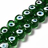 Handmade Evil Eye Lampwork Beads Strands LAMP-E023-07B-05-1
