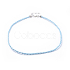 Trendy Braided Imitation Leather Necklace Making NJEW-S105-010-2