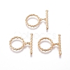 Brass Toggle Clasps KK-G381-07G-2