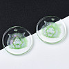 Transparent Resin Pendants RESI-N030-007C-4