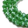 Opaque Solid Color Electroplate Glass Beads Strands GLAA-F029-P4mm-C08-3