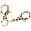 2Pcs Tibetan Style Brass Lobster Claw Clasp FIND-AR0002-51-1