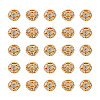 40Pcs Brass Rhinestone Beads RB-UN0001-21-1