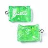 Transparent Resin Pendants X-RESI-S356-54A-02-4