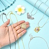 10Pcs 5 Colors 1.2MM Brass Round Snake Chain Necklace Making MAK-YW0001-26-3