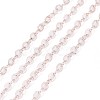 Brass Flat Oval Cable Chains CH030-RG-2