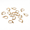 Golden Plated Brass Leverback Earring Findings X-EC223-G-3