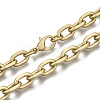 Iron Cable Chains Necklace Making MAK-N034-003B-MG-1