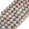Natural Aqua Terra Jasper Beads Strands G-N0128-48F-8mm-2