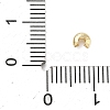 Brass Crimp Beads Covers KK-C156-08A-G-3