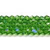 Transparent Electroplate Glass Beads Strands EGLA-A039-T3mm-L03-1