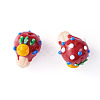 2Pcs Handmade Lampwork Bumpy Beads LAMP-TA0002-51B-1