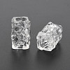 Transparent Crackle Acrylic European Beads CACR-S010-09-4