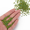 8/0 Two Tone Opaque Glass Seed Beads SEED-T006-01B-A05-6