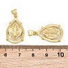 Brass Shell Pendants CU-CBA9482-05G-05-3
