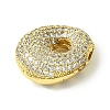 Rack Plating Brass Cubic Zirconia Pendants KK-S378-02G-O-2
