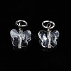 Faceted Transparent Glass Charms GLAA-T024-06M-2
