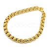 Trendy 304 Stainless Steel Venetian Chain Bracelets STAS-A028-B029-2
