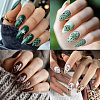 Stainless Steel DIY Nail Art Templates MRMJ-WH0092-080-6