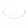 ABS Plastic Imitation Pearl Beaded Chain Necklaces NJEW-JN04329-3