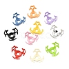 100Pcs 10 Colors Hollow Acrylic Bead Caps DIY-CJ0003-12-8