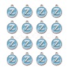 Platinum Plated Alloy Enamel Charms X-ENAM-S118-04Z-P-2