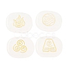 4Pcs 4 Styles Natural Quartz Crystal Display Decorations G-F786-02B-08-1