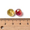 Electroplate Faceted Rondelle AB Color Plated Transparent Glass Beads GLAA-R152-10mm-M2-6