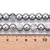Electroplated Crackle Glass Beads Strands X-EGLA-N014-8mm-03-4