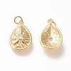 Brass Pendants X-ZIRC-L098-029G-2