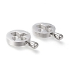 Non-Tarnish 304 Stainless Steel Pendants STAS-F253-05P-2