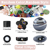 120Pcs 7 Styles Handmade Lampwork Beads LAMP-SC0001-59-2