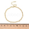 Brass Link Chain Bracelet for Women BJEW-A065-08G-5